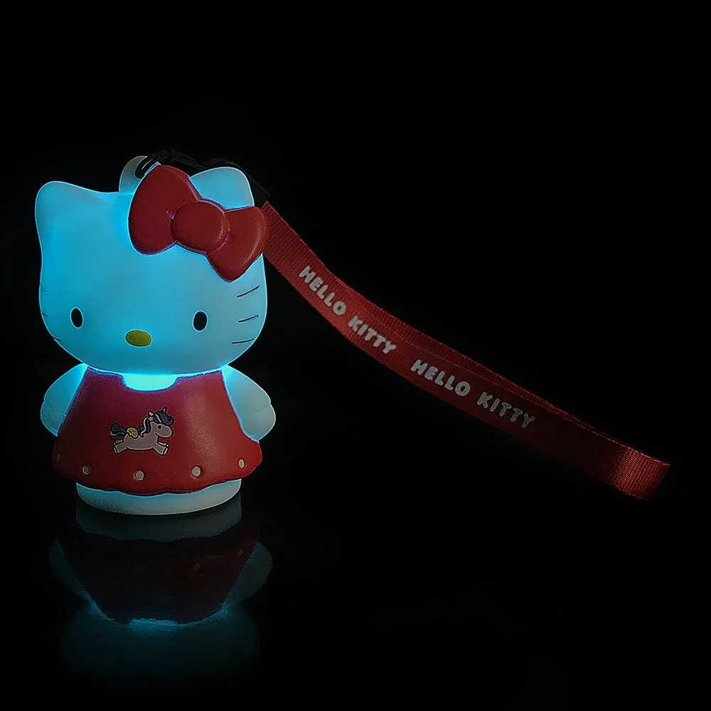 HELLO KITTY - FIGURINE LUMINEUSE ROBE ROUGE LICORNE 8 CM