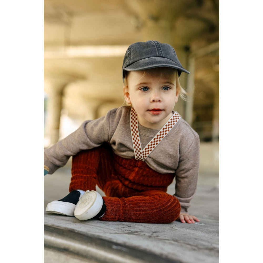Køb Silly Silas Cinnamon Checked Granny Teddy Footless Leggings