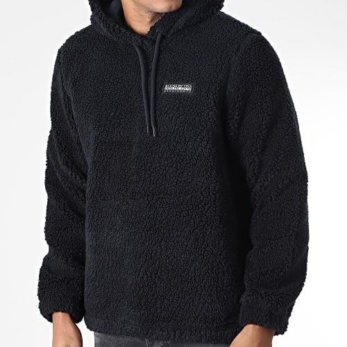 Sweat Capuche Fourrure Mouton Morgex A4GJ2 Noir