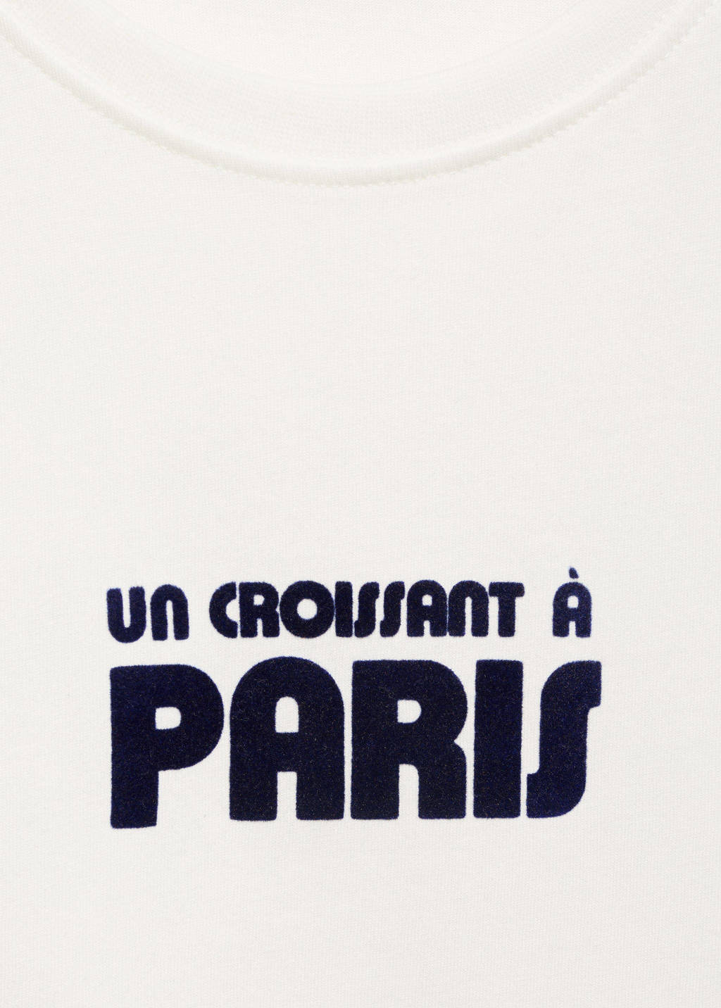 MANGO TEEN T-shirt met tekst naturel wit