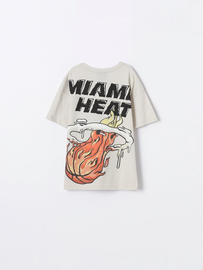 Camiseta MIAMI HEATS NBA maxiprint - Cinza