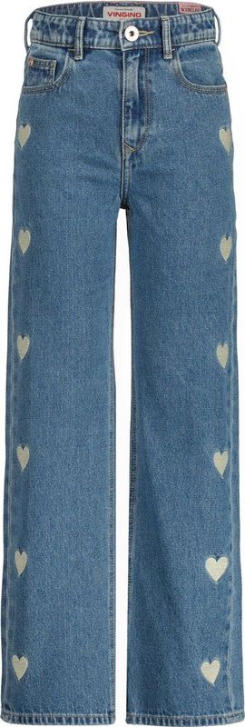 Vingino Cato Heart Meisjes Jeans - Light Vintage