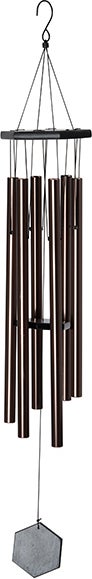 Intratuin windgong brons D 13 H 81 cm