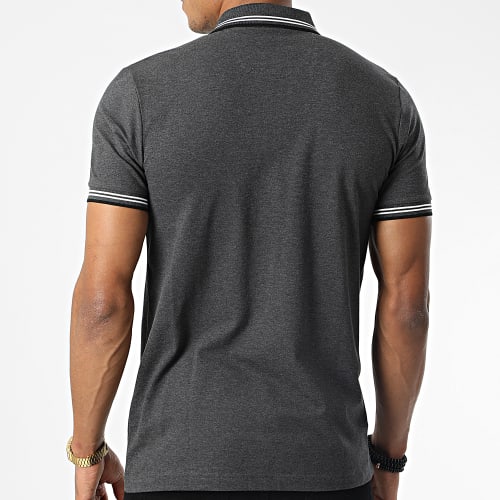 Polo Manches Courtes Paul Curved 50469245 Gris Anthracite Chiné