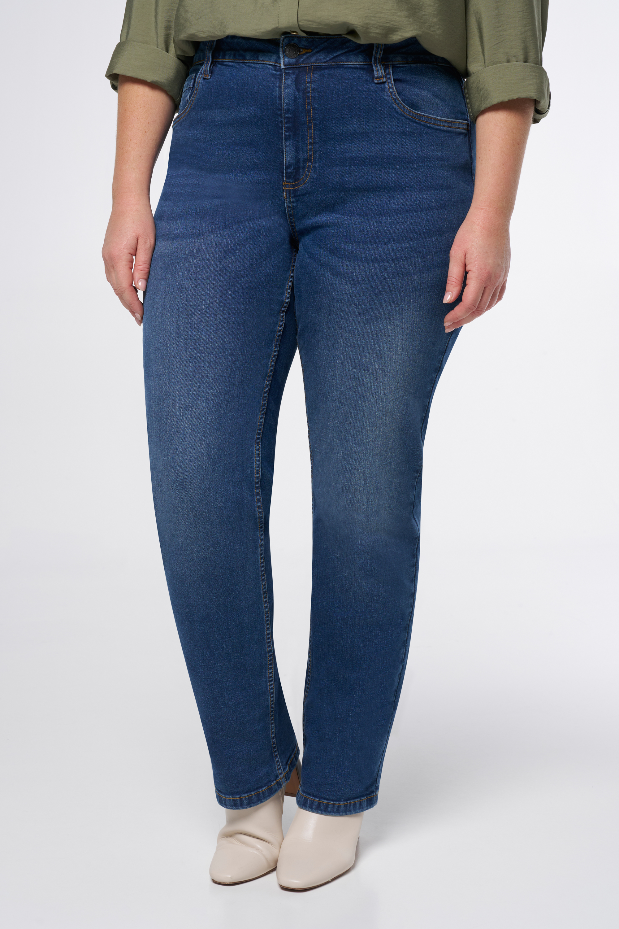 Straight leg jeans LILY Dark Denim
