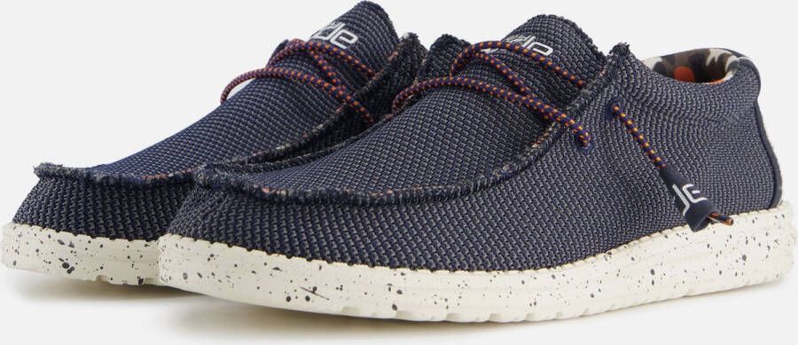 Hey Dude Wally Sox Stitch Blue Multi Instappers Heren