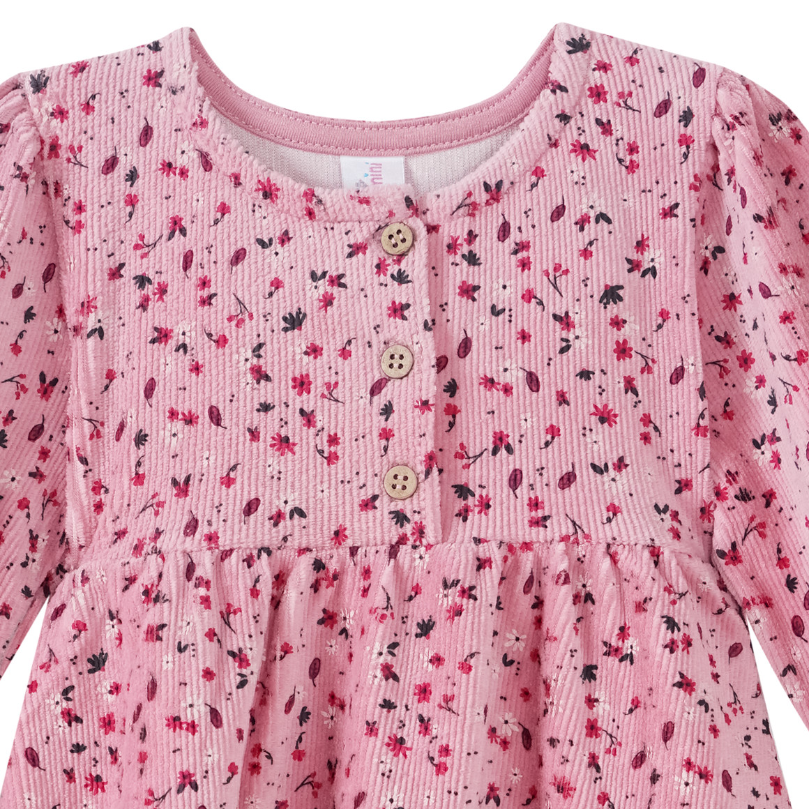 Topomini Baby Kleid mit Blumen rosa