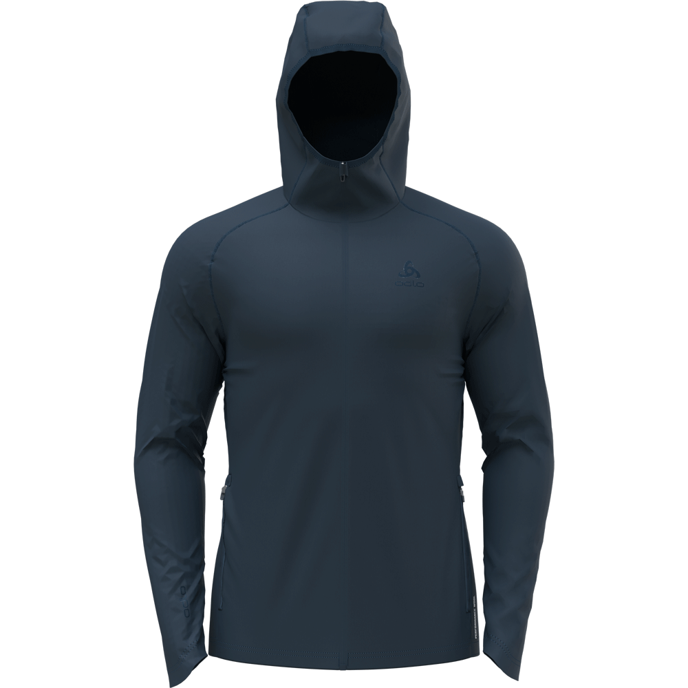 Odlo Full Zip Ascent PW Hoody Herren blue wing