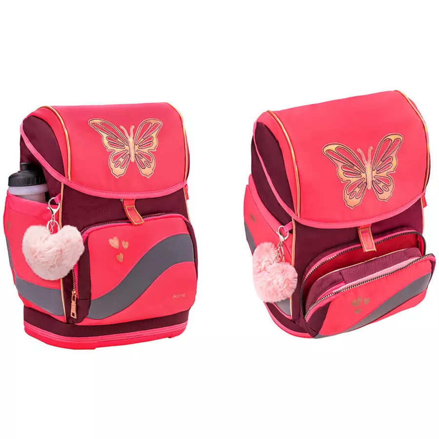 Belmil Schulranzen Premium Smarty Plus Set 5-teilig Coral