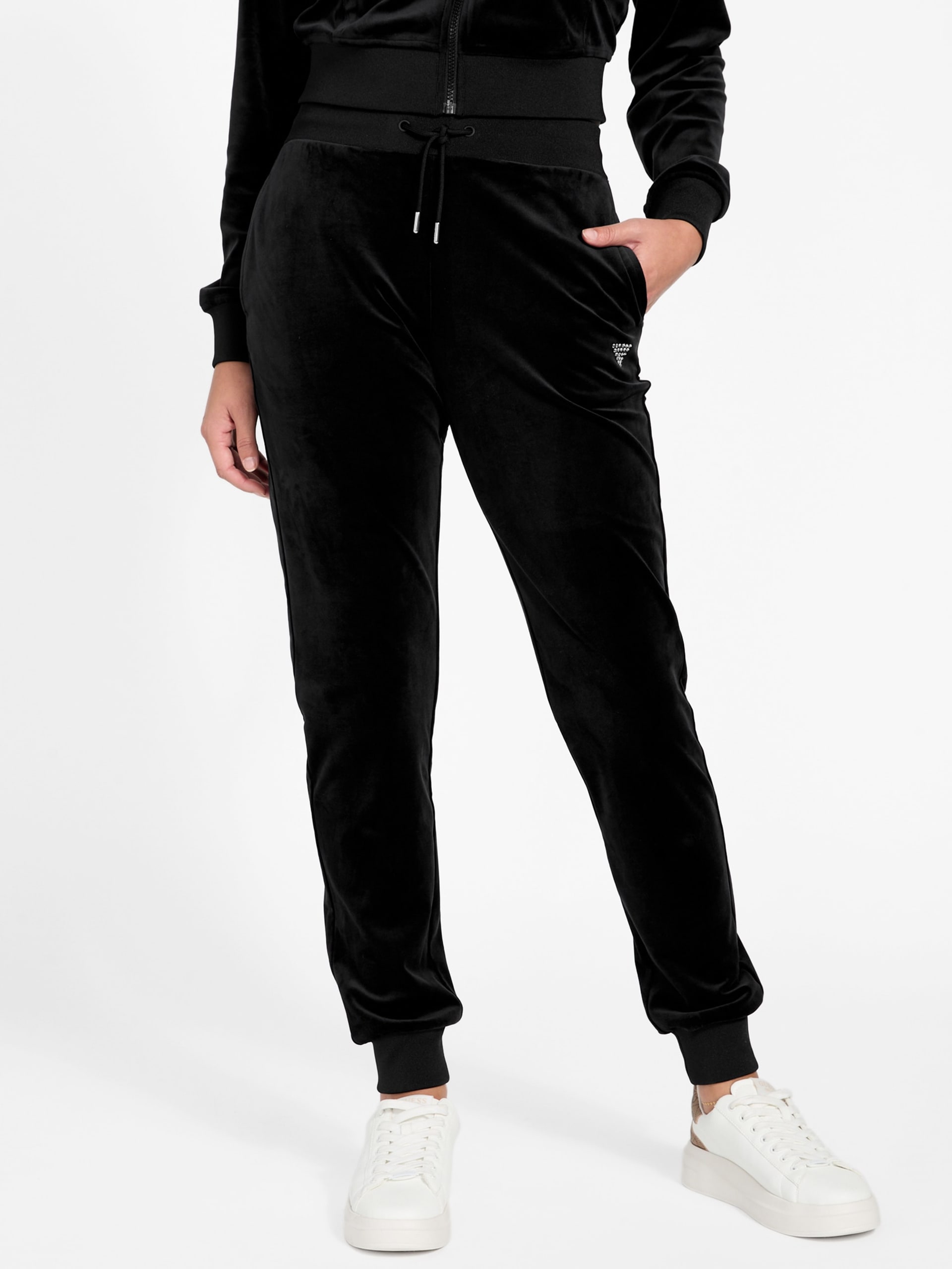 Calça Jogger de Veludo Couture