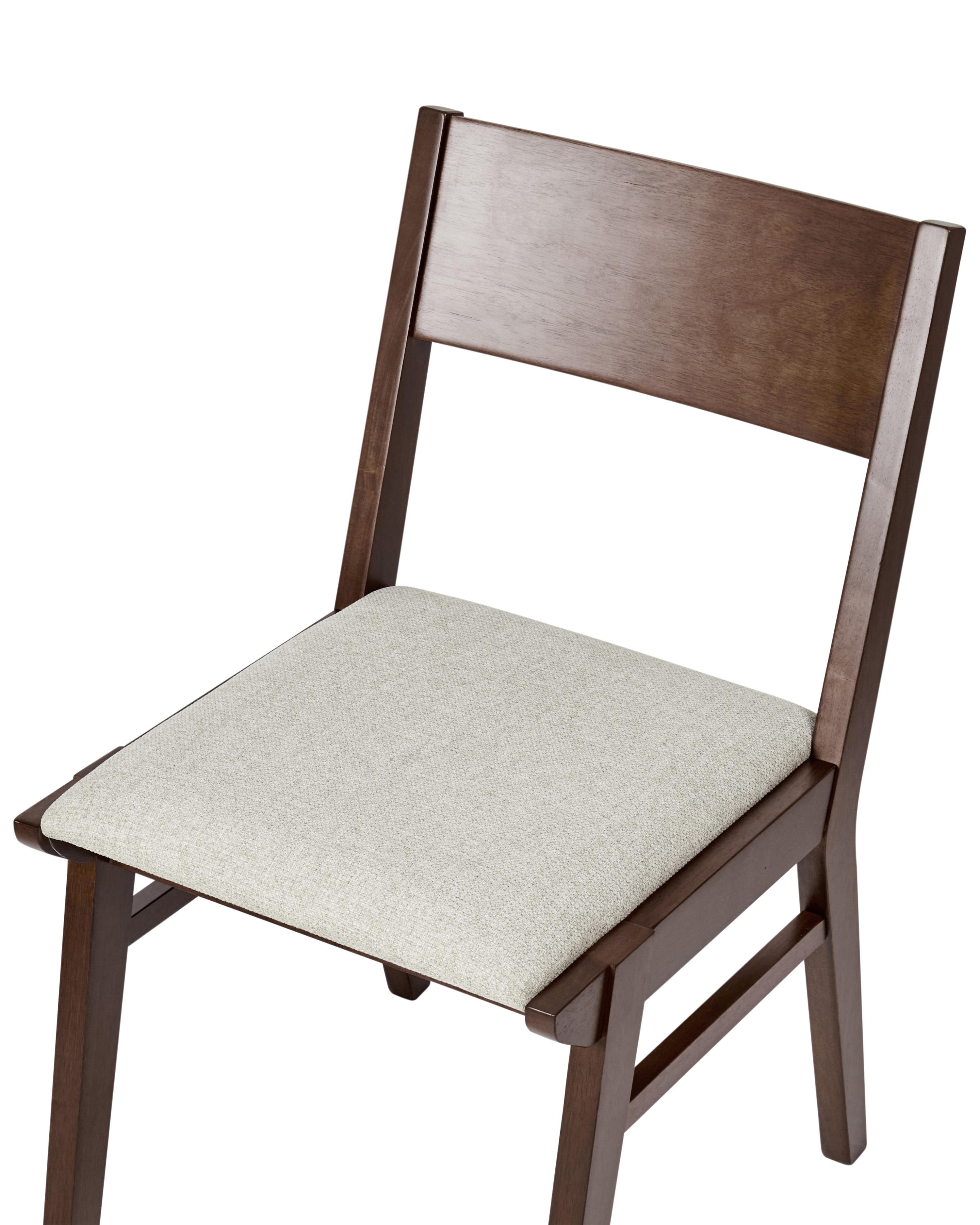 Set van 2 eetkamerstoelen ENOLA Hout Lichtbeige
