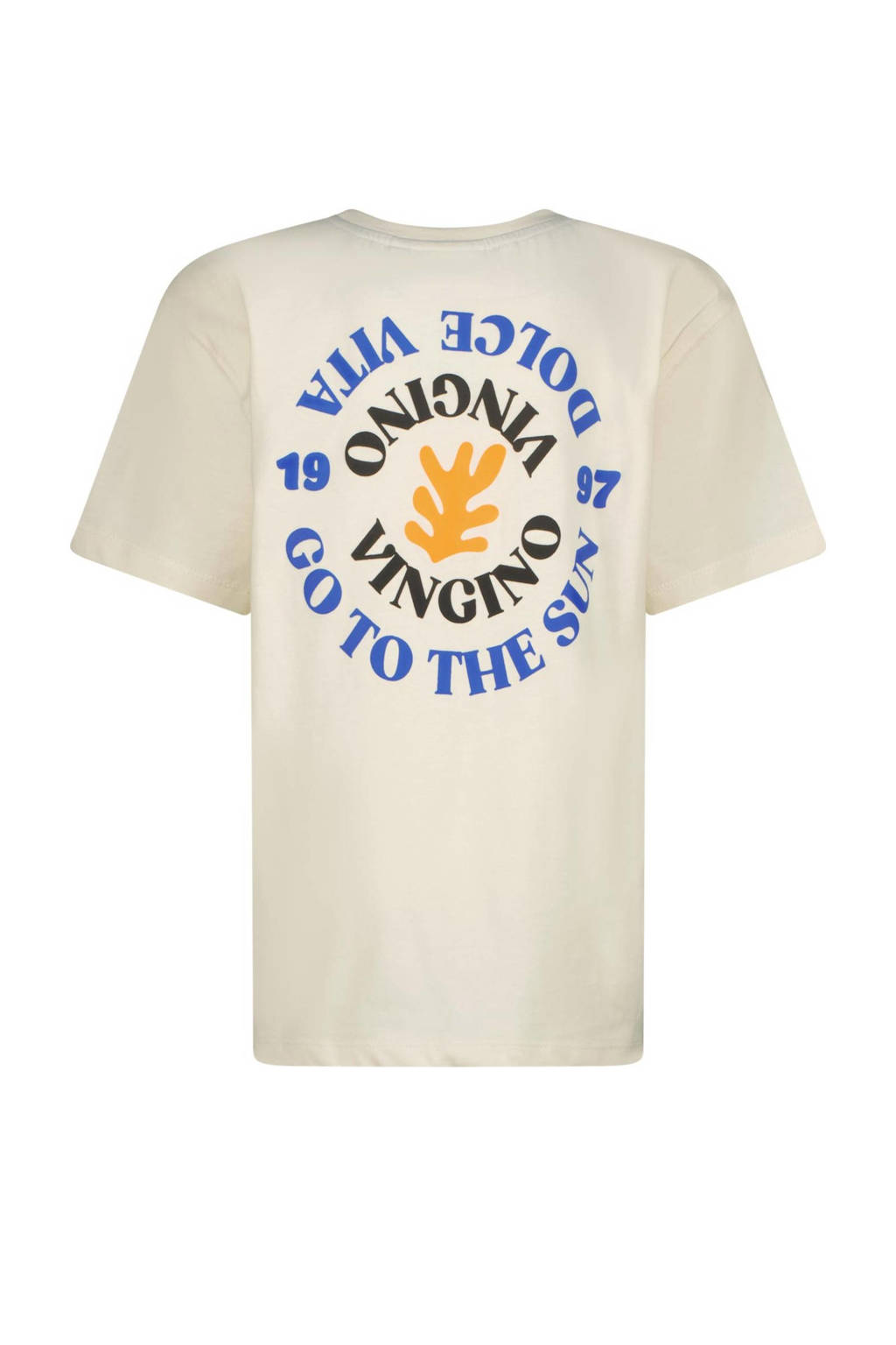Vingino T-shirt Hesed met backprint ecru