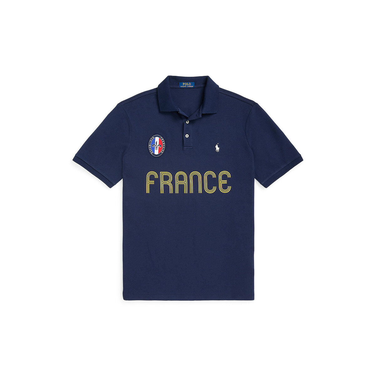 POLO RALPH LAUREN<br>Polo reto em jersey piqué JO France