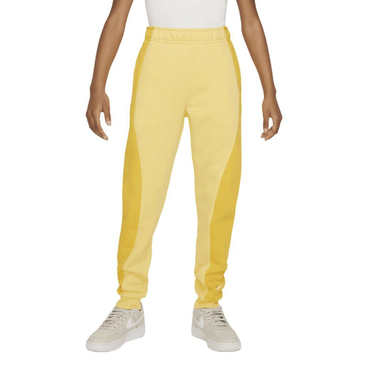 Nike french terry pants (big kids girls) Yellow