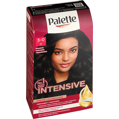Permanent hårfarve 3-0 Dark Warm Brown m. olier