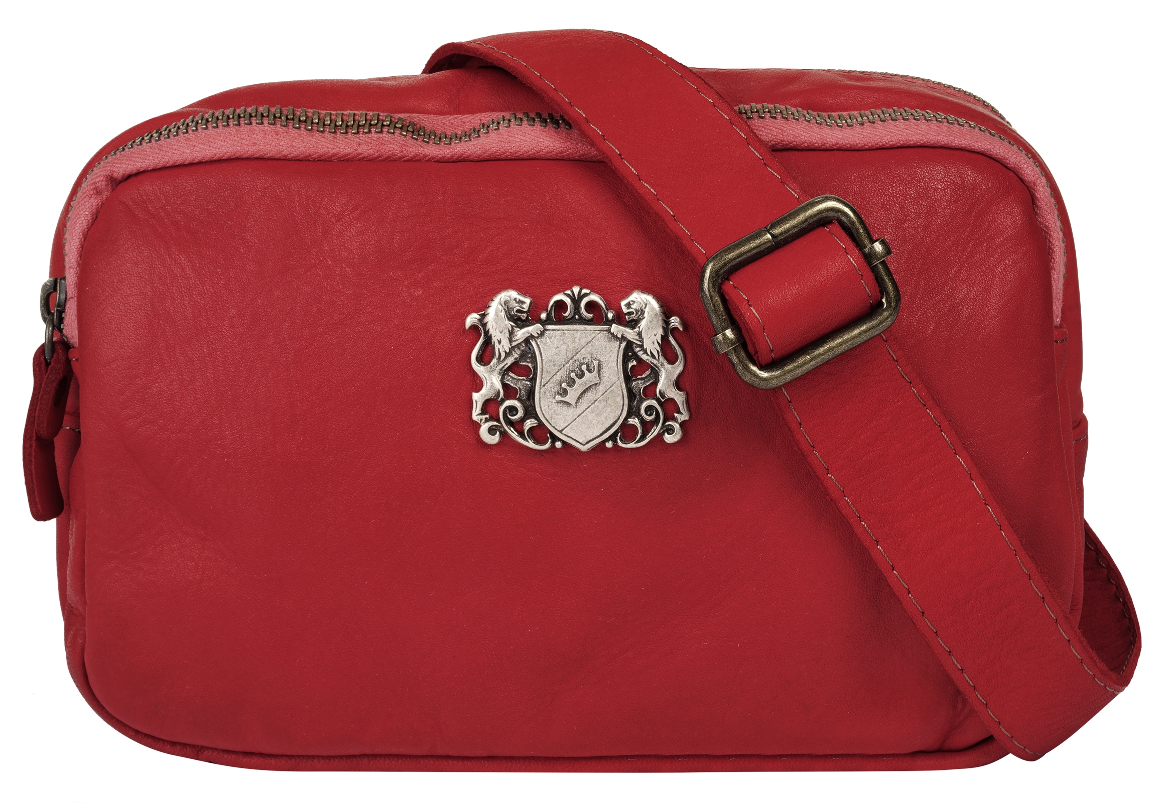 Samantha Look Umhängetasche echt Leder, Made in Italy