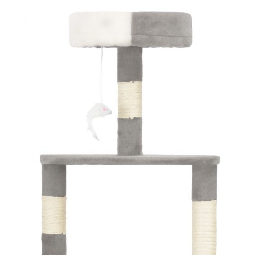 Arranhador de sisal cinza para gatos