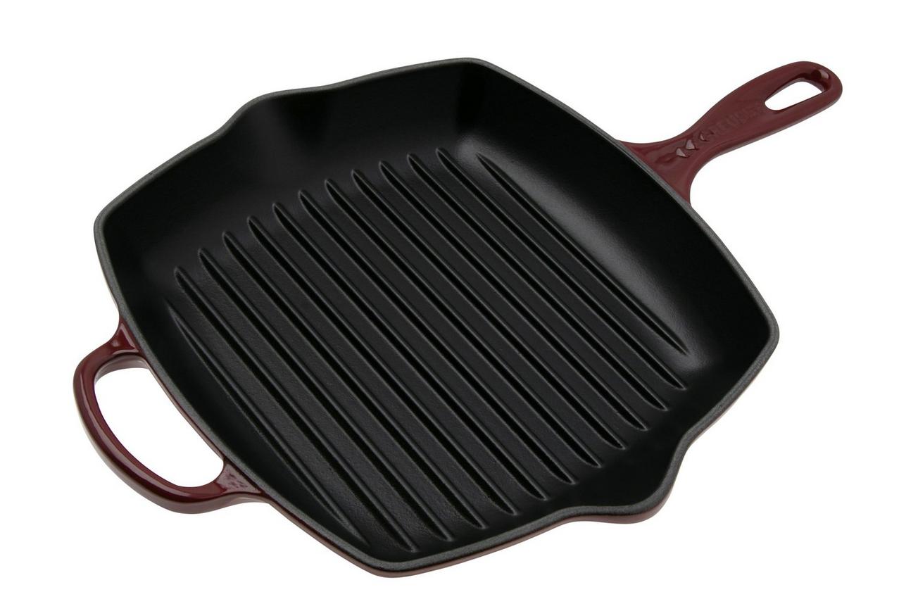 Le Creuset Signature 20183269490422 Garnet, vierkante grillpan/skillet, 26 cm