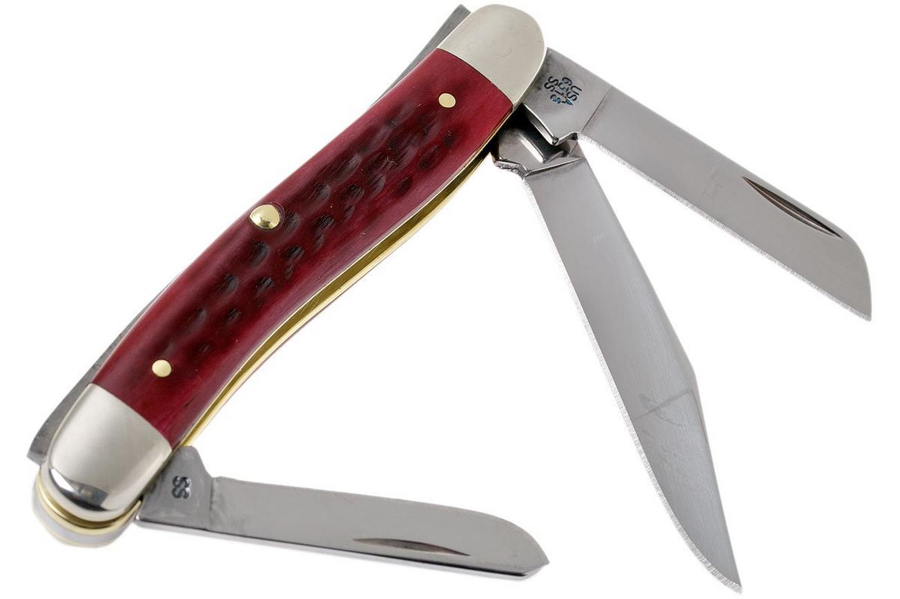 Case Medium Stockman Pocket Worn Old Red Bone, 00786, 6318 SS zakmes