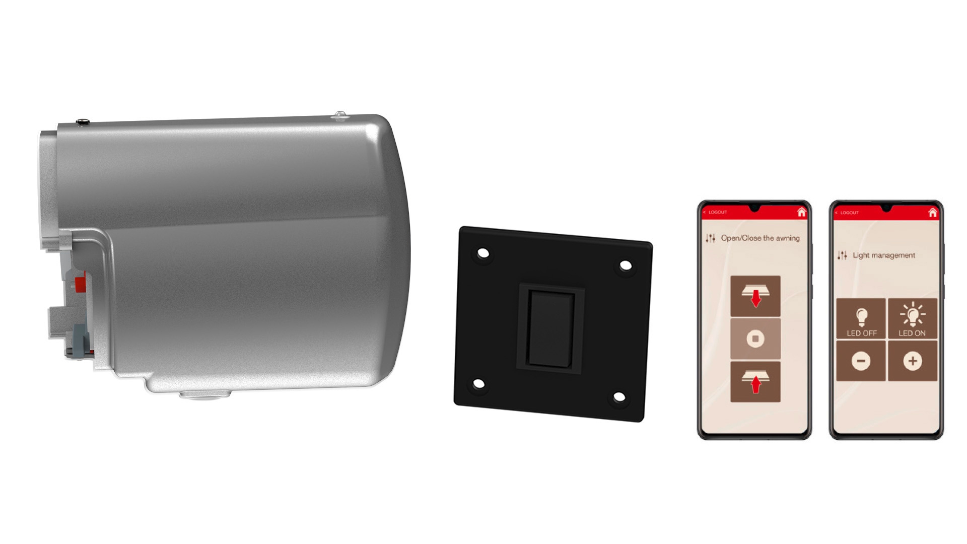 Fiamma Motor Kit Advanced Motor 12 V zum nachträglichen Anbau an Fiamma F45L Markisen titanium