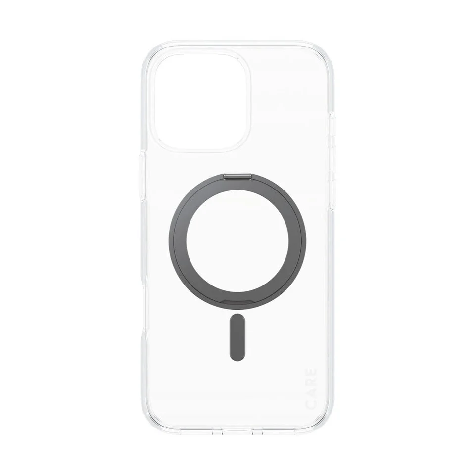 CARE by PanzerGlass - Case - Transparent w. Black MagSafe - iPhone 16 Pro Max
