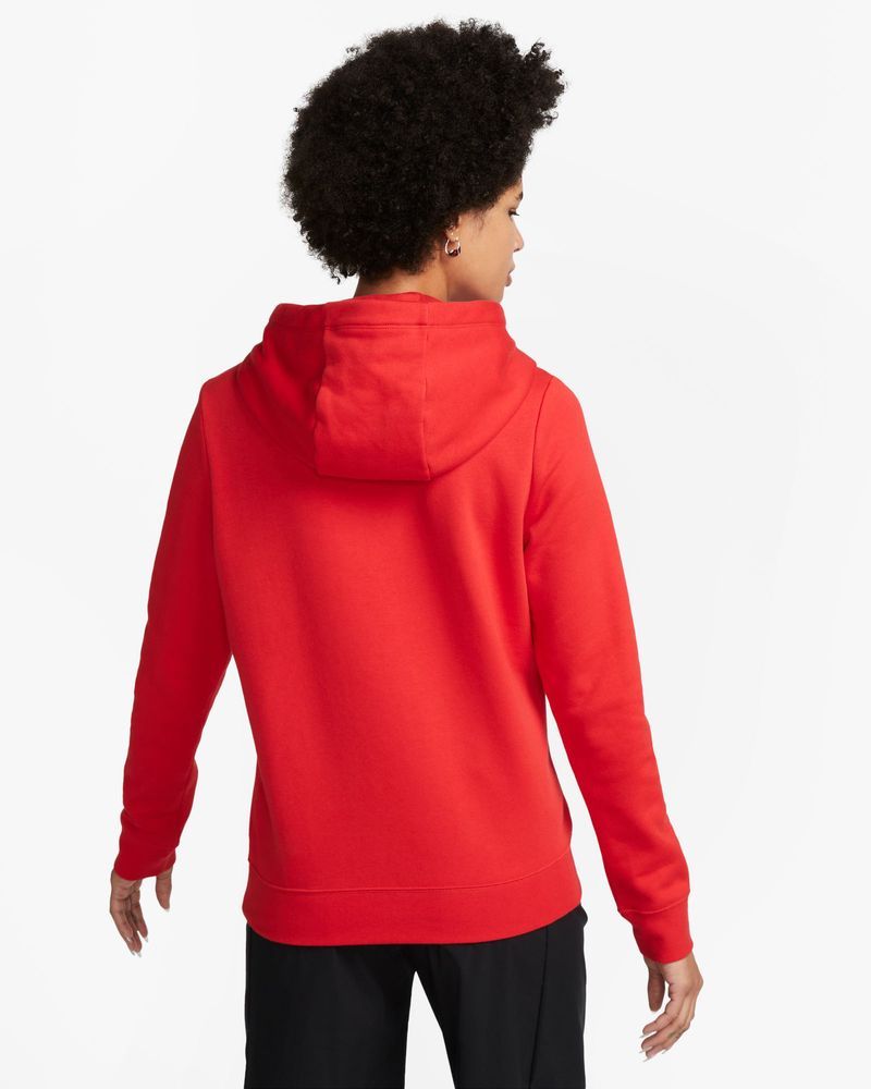 Sweat à capuche Nike Sportswear Club Fleece Rouge pour femme