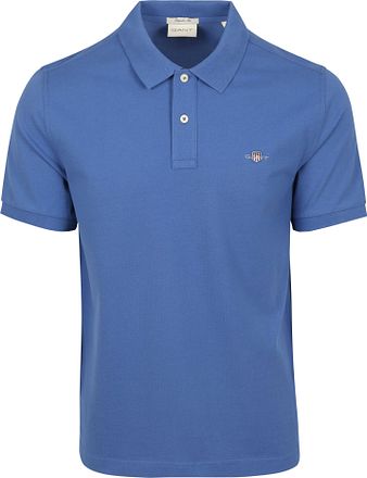 Gant Shield Piqué Poloshirt Kobaltblauw 2210-407 kopen