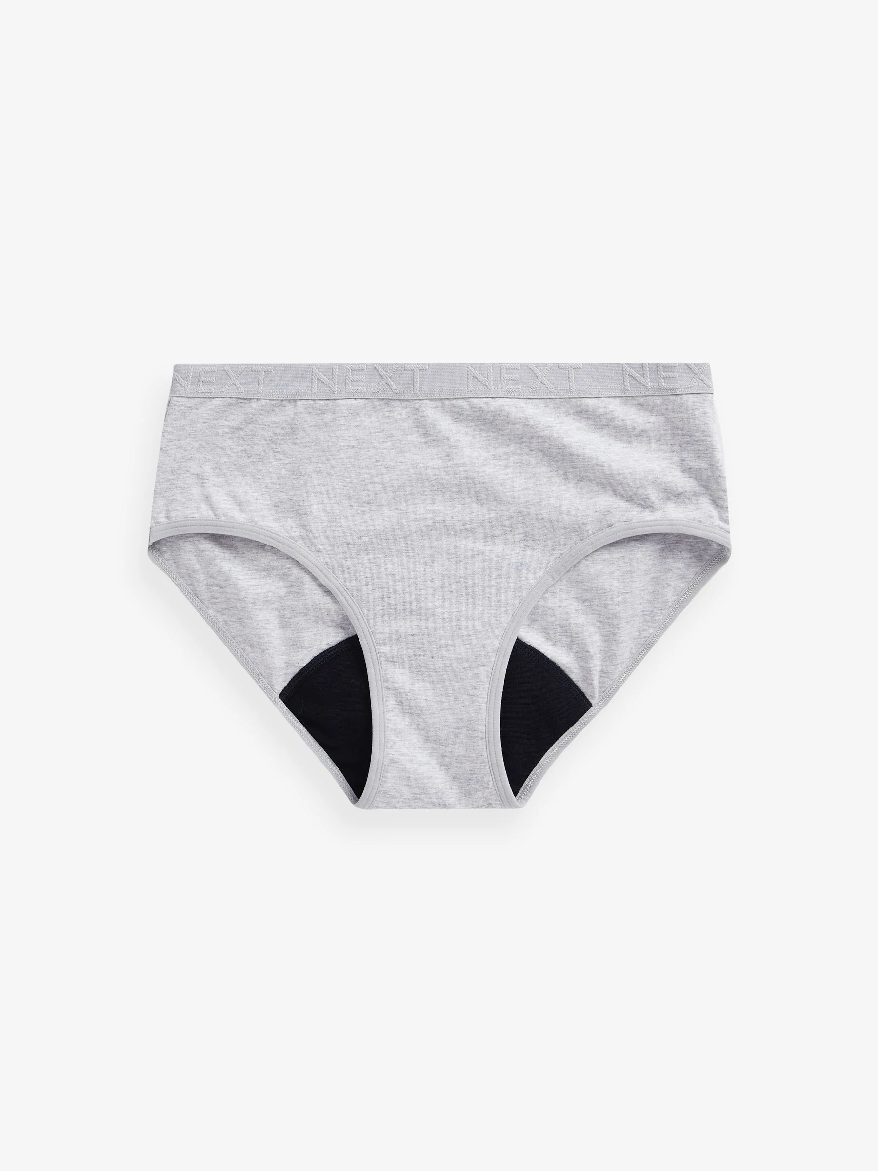 Monochroom - Set van 2 onderbroeken voor lichte menstruatie (7 - 16 jr)