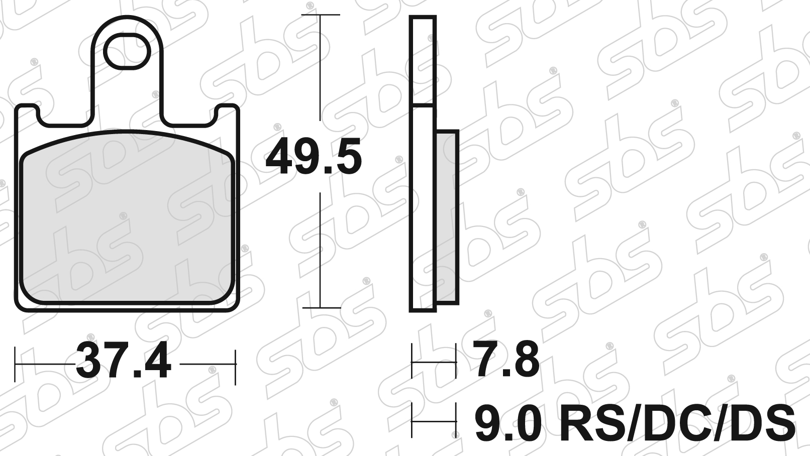 SBS - Plaquettes de frein 838 SP