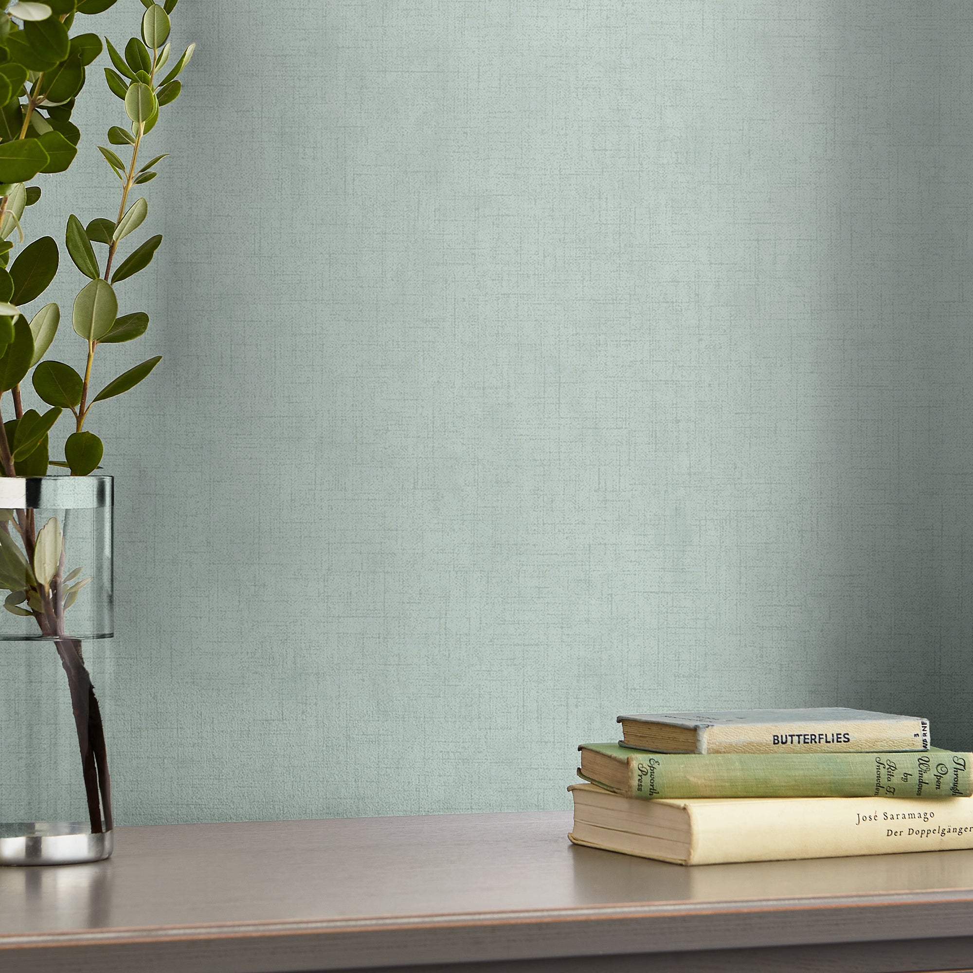 Laura Ashley Plain Behang - Uni - 10mx52cm - Blauw