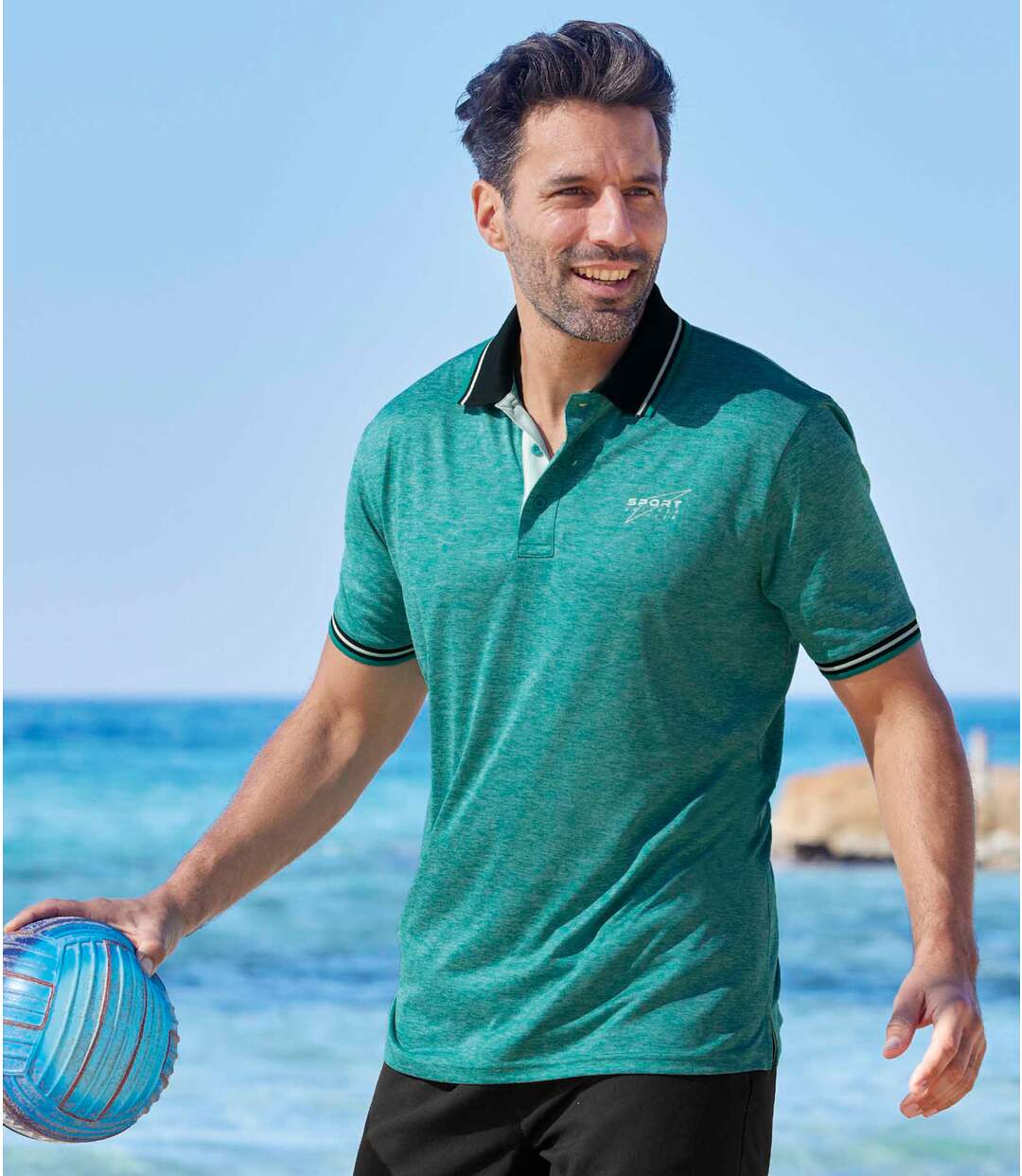 Lot de 2 Polos Flammés Sport Outdoor