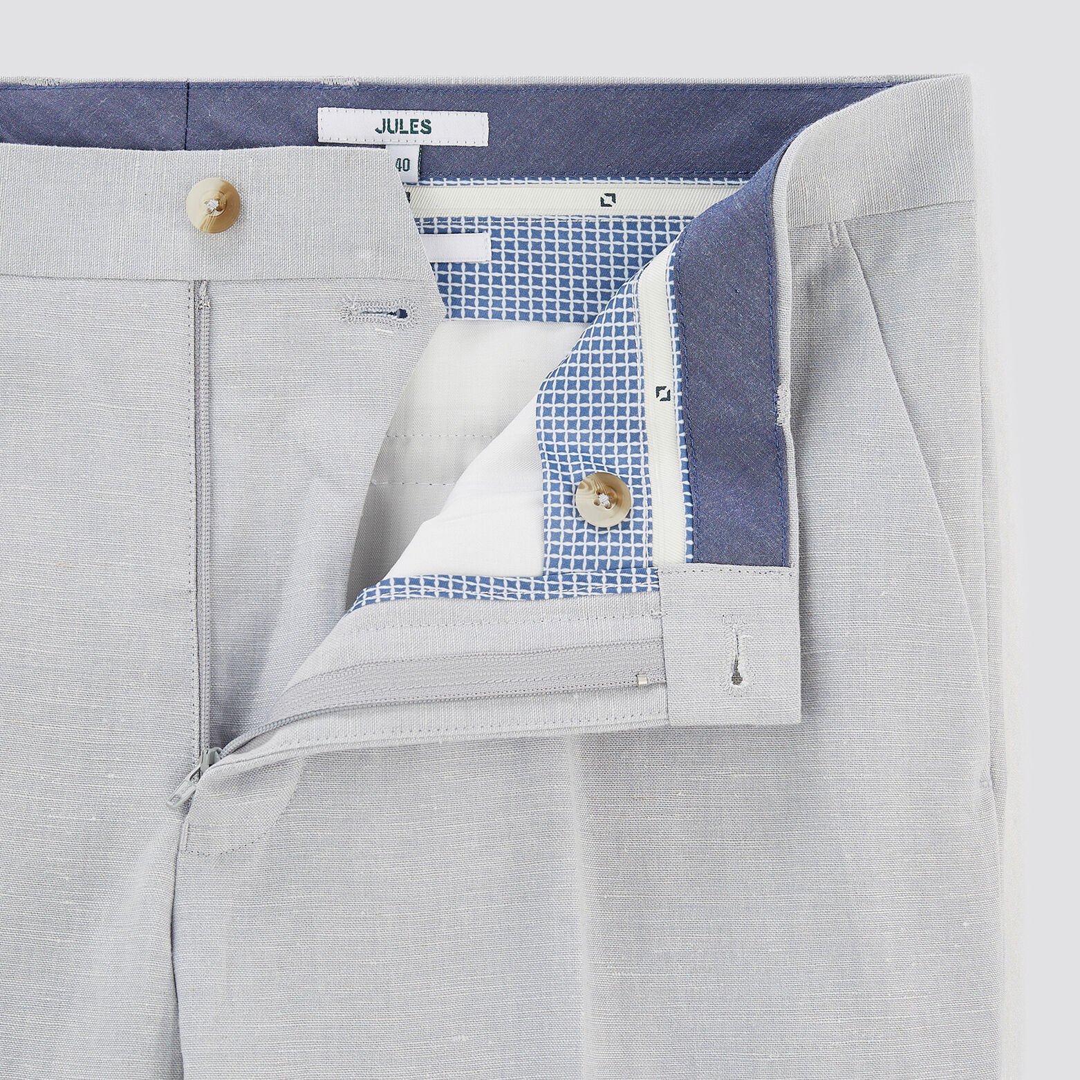 Pantalon de costume slim Bleu clair