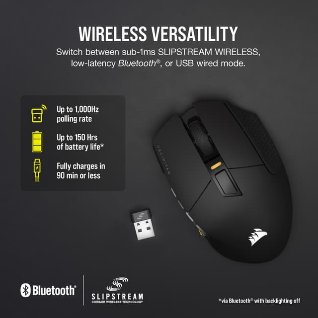 Corsair Scimitar Elite trådløs gaming mus