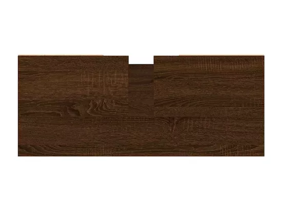 Armoire salle de bain chêne marron 80x33x60cm bois d'ingénierie