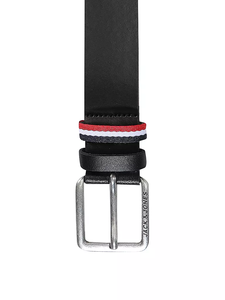 JACK & JONES Ledergürtel JACESPO schwarz