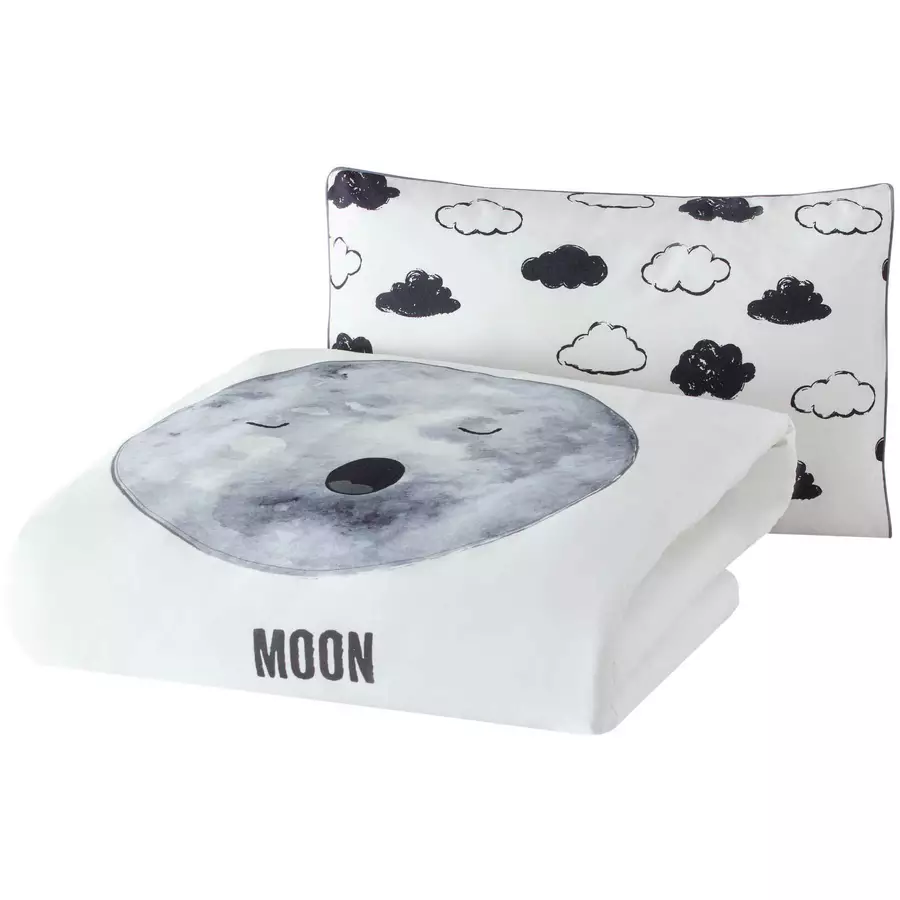 hibboux® Bettwäsche-Set Cosmic Moon Multicolor