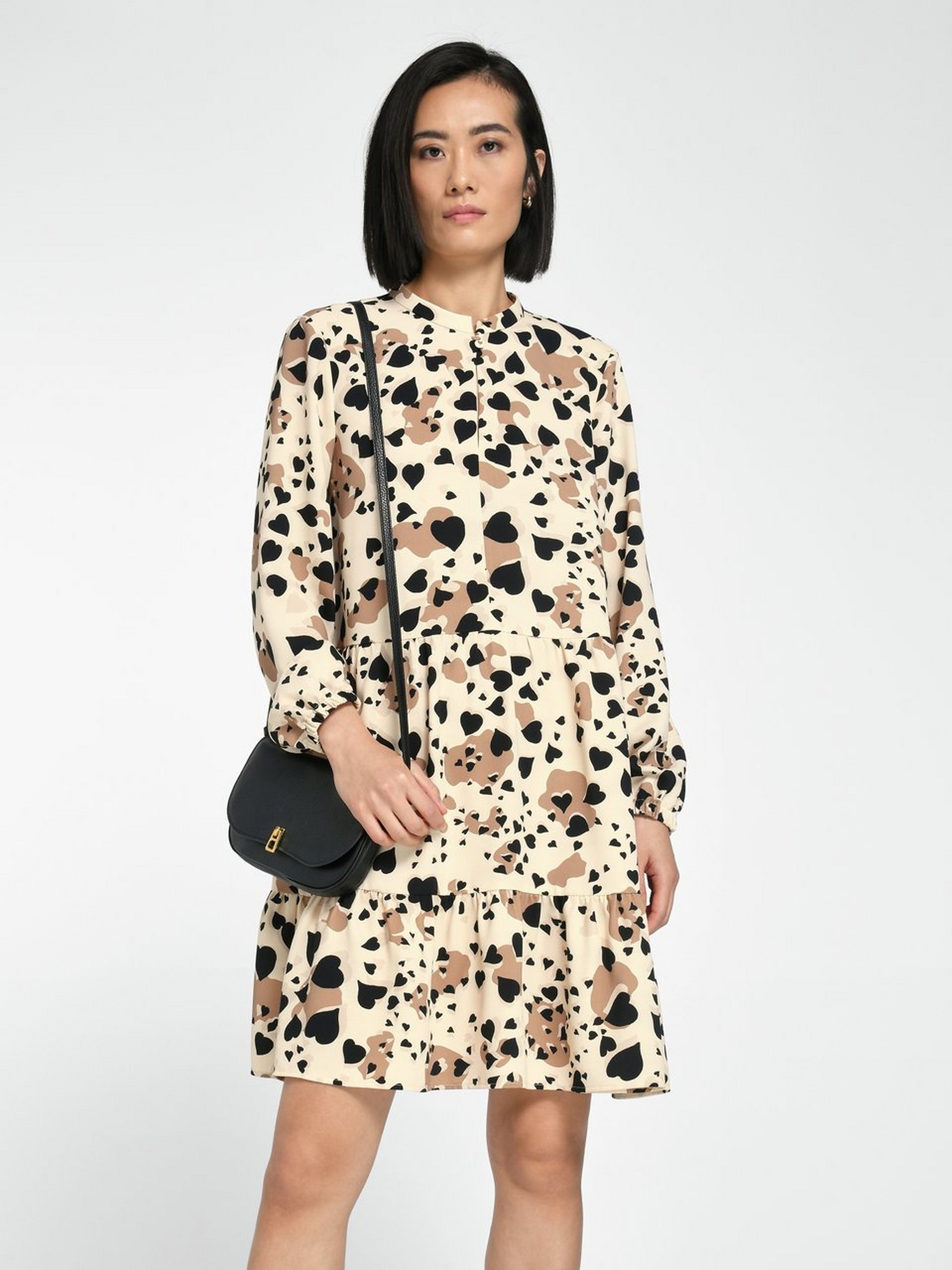 Kleid mit Stehkragen