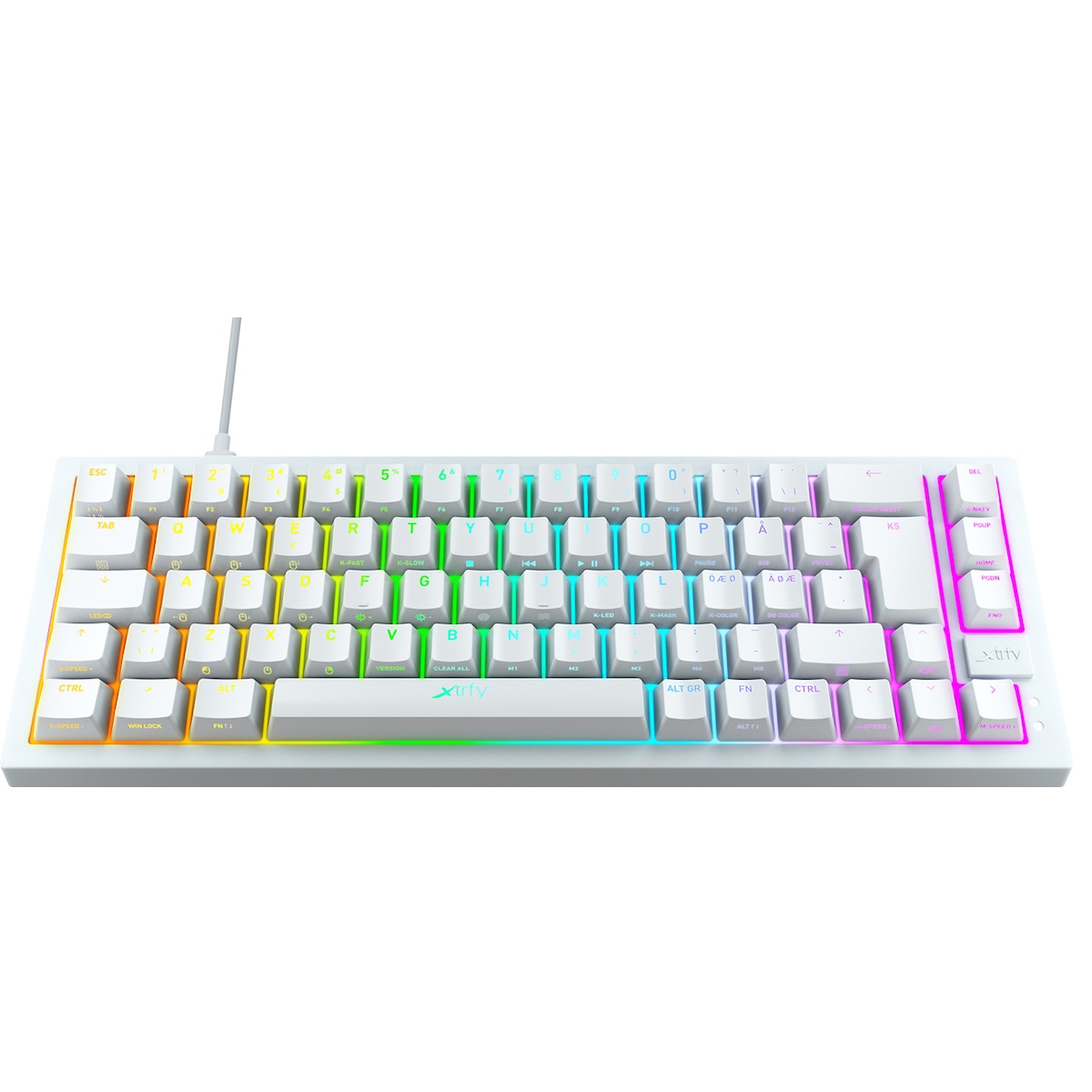 Xtrfy K5 RGB Compact gamingtastatur (hvit)