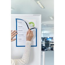 Cadre d'affichage magnétique, format A3, rouge