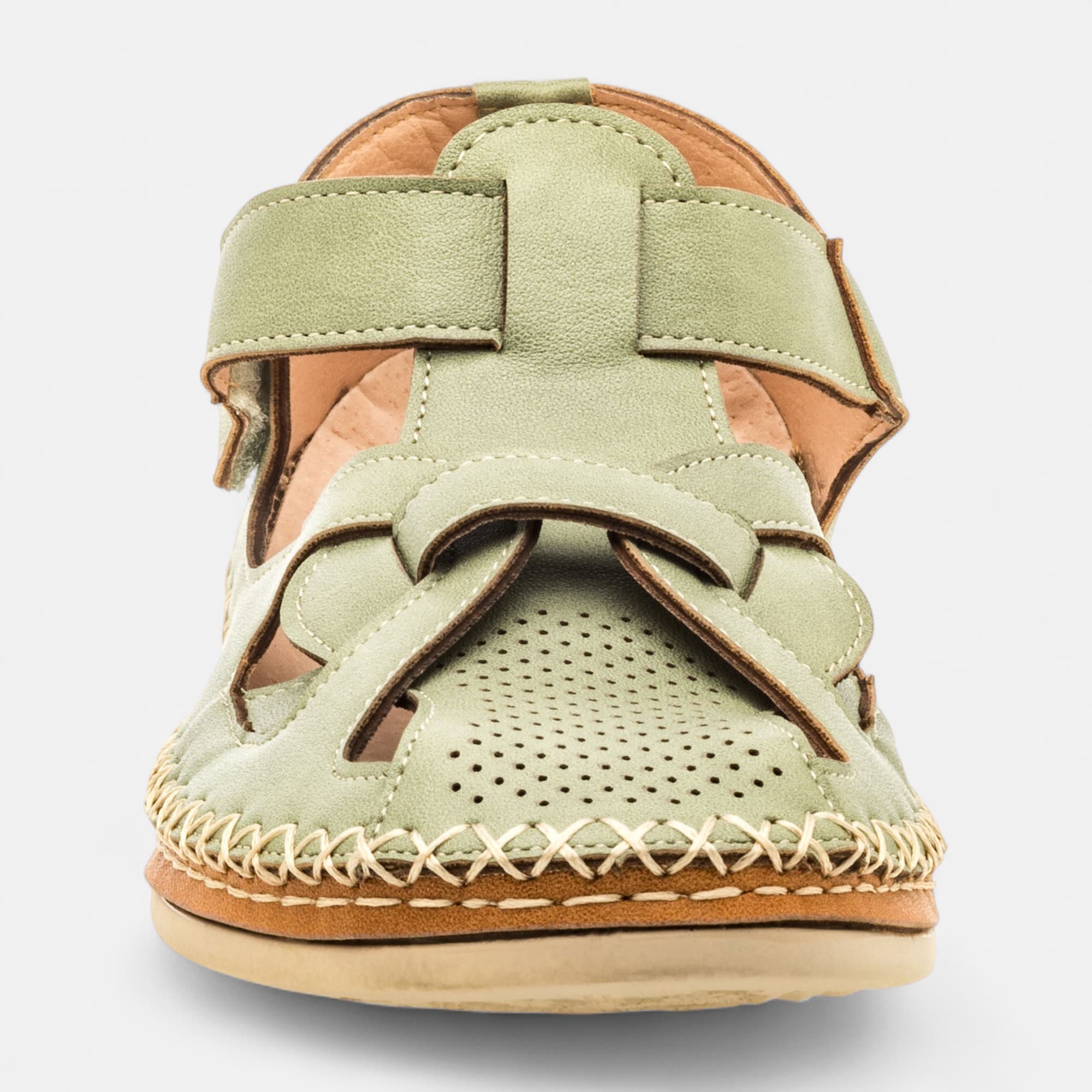 Mocassins pieds sensibles Femme vert clair