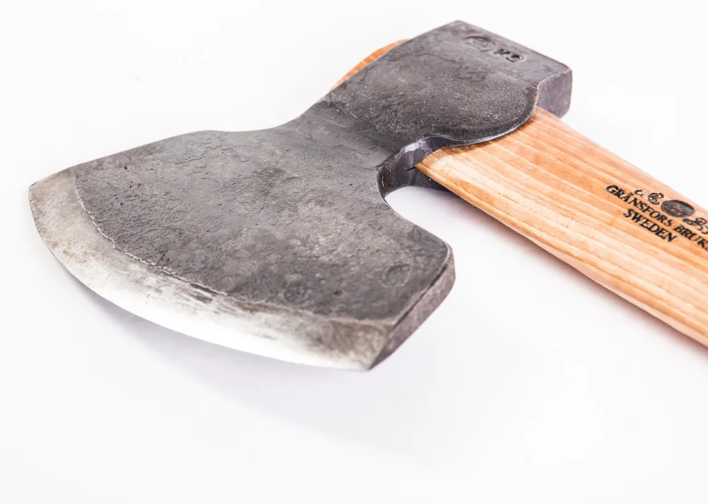 Gränsfors Timmerbila, modell 1900, Rakt skaft, Dubbelslipad Wood/Grey