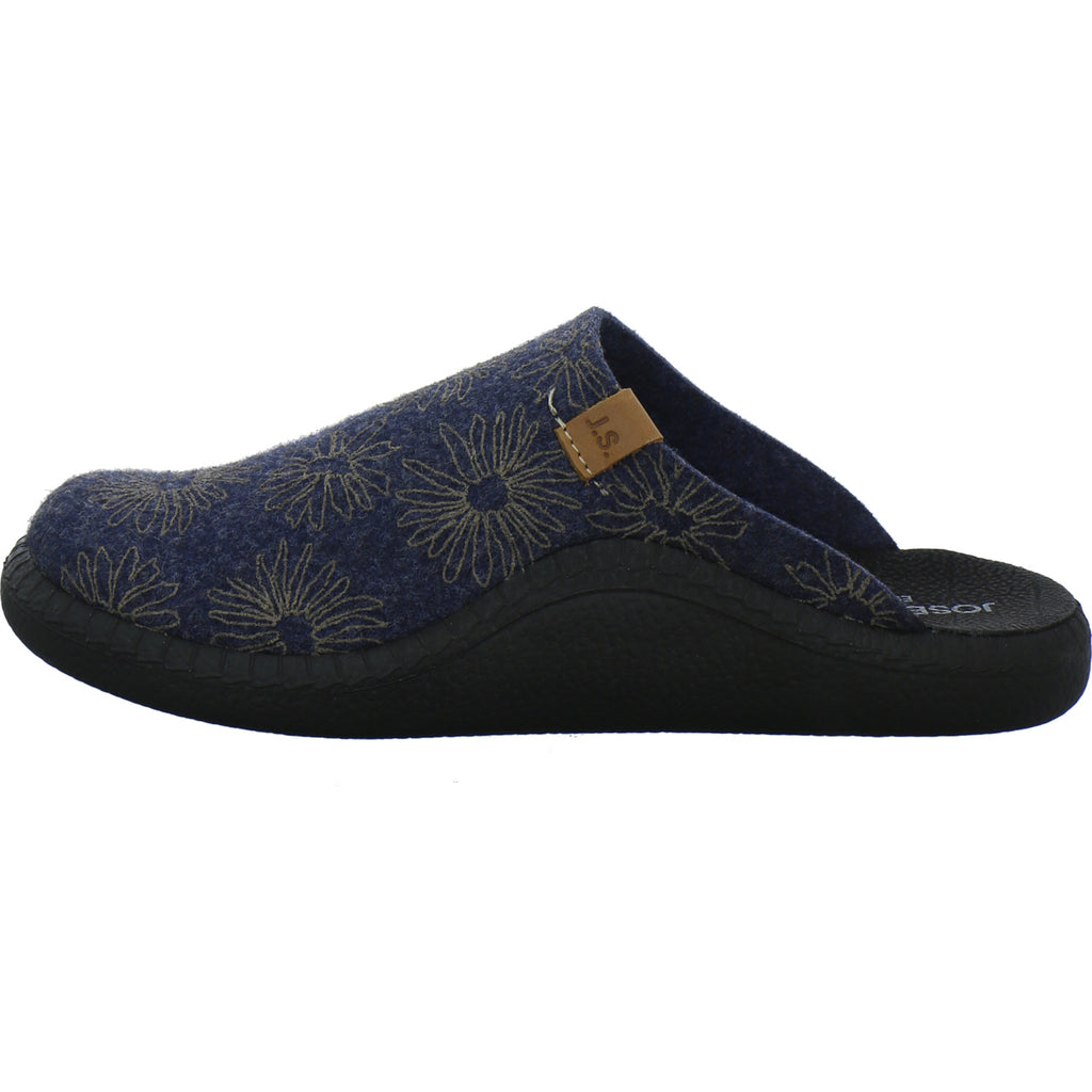 Josef Seibel Hausschuhe Damen Damen Monaco D04 Blau-kombi