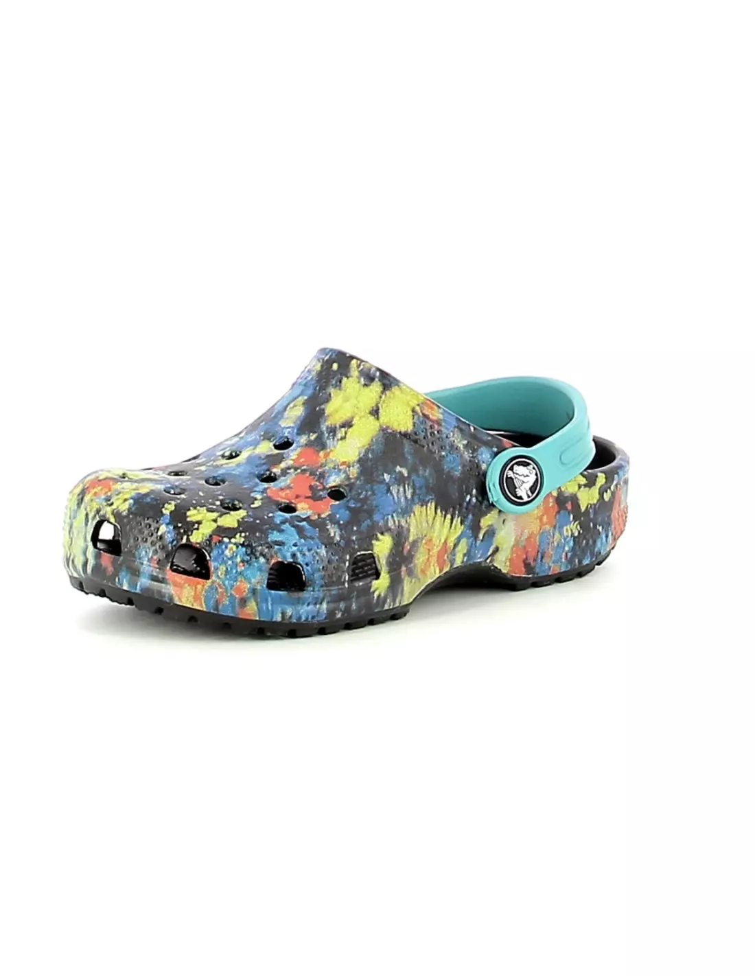 CROCS CROBAND CLASSIC TIE-DYE - Sandales & nu-pieds Turquoise