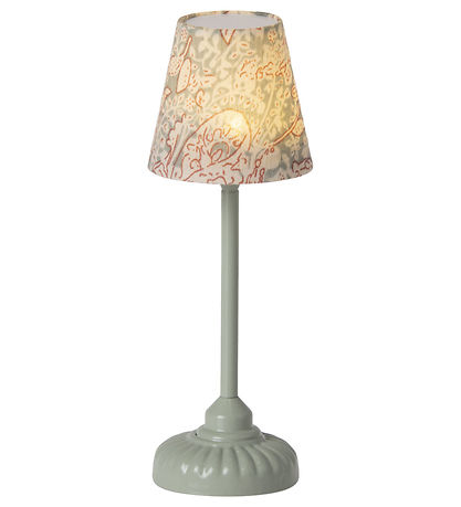 Maileg Miniature Gulvlampe m. Lys - Mint
