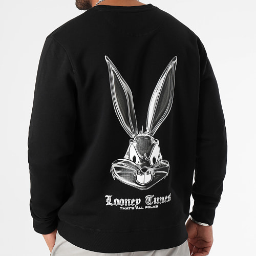 Sweat Crewneck Angry Bugs Bunny Chrome Noir