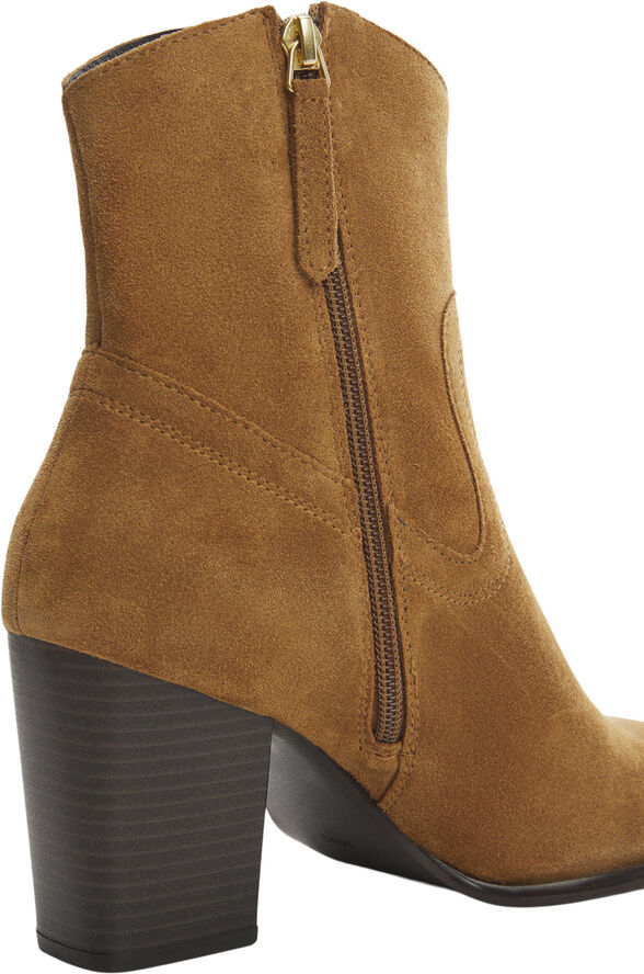 MANGO Heel suede ankle boot 31