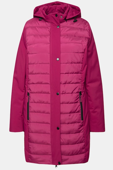 HYPRAR Hybridjacke, Stepp/Softshell, Stehkragen, Kapuze