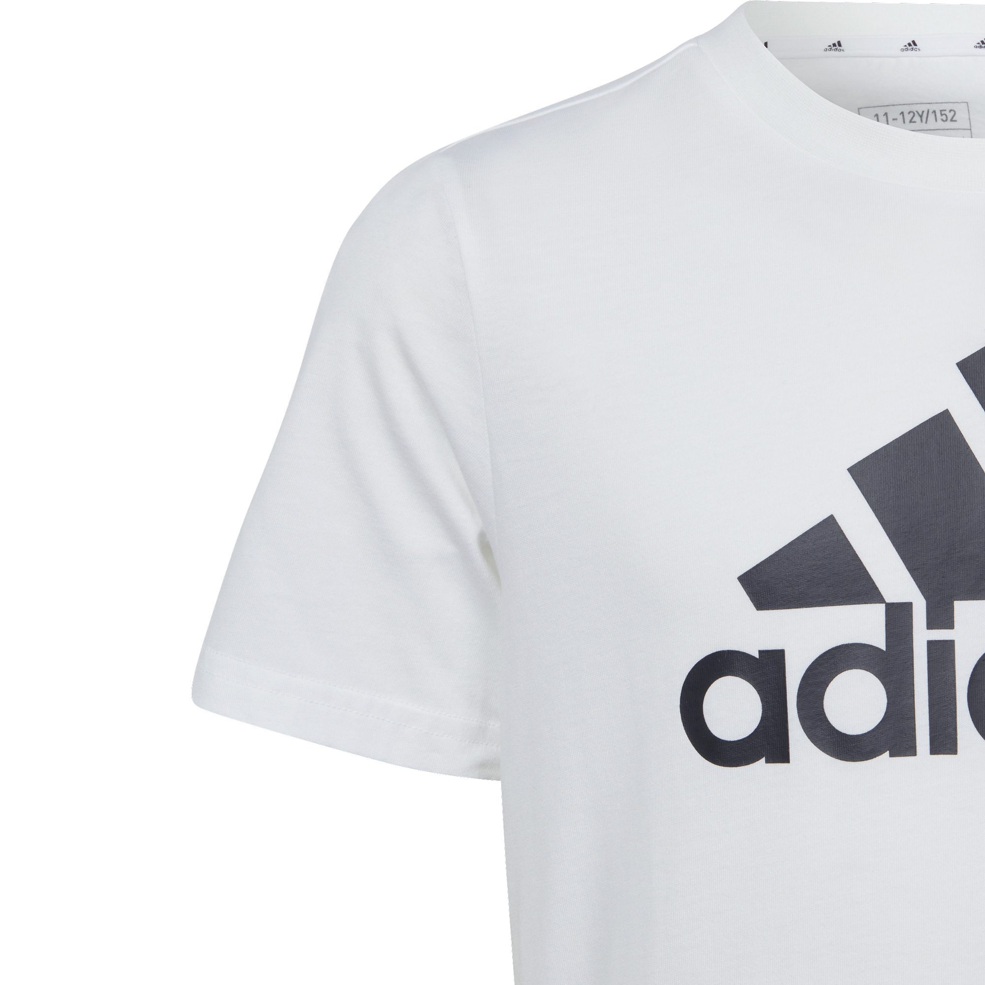 adidas Essentials Big Logo Cotton T-Shirt Kinder weiß