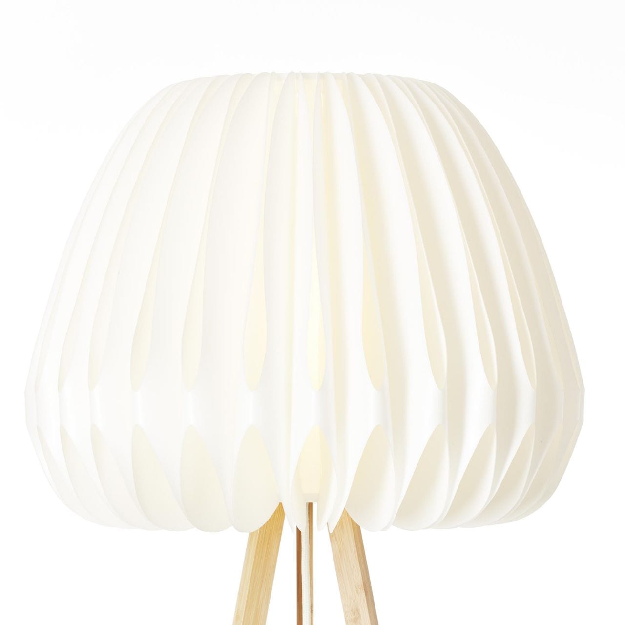 Brilliant Stehlampe »Inna« E27 1 Stk. Stehlampe, dreibeinig holz hell/weiss