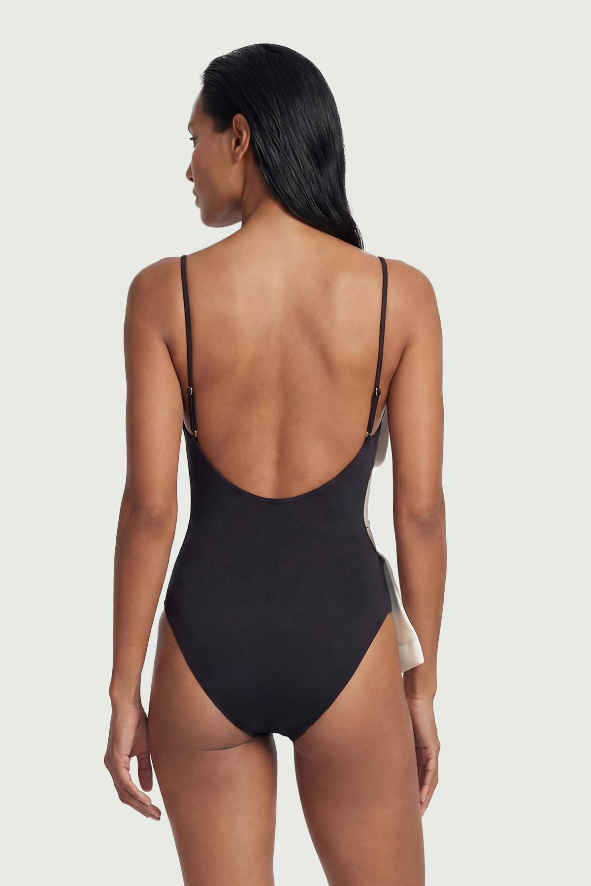 KarenMillen Maillot De Bain Échancré À Volants Et Bretelles Croisées